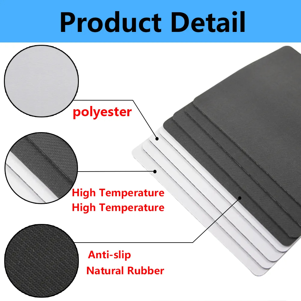 แผ่นรองเมาส์พร้อมสกรีน สกรีนข้อความ สกรีนรูปภาพ แผ่นรองเมาส์ รูปสี่เหลี่ยม ความหนามี  5 mm. - รูปที่ 2