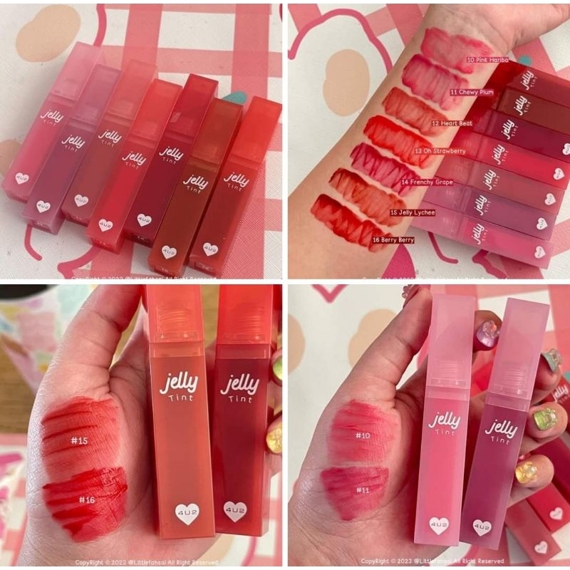 #ยินดีต้อนรับฤดูร้อน
#4U2JellyTint
#ลิปทินท์เนื้อเจลลี่
#ลิปทินท์สีสดใส
#ลิปติดทน