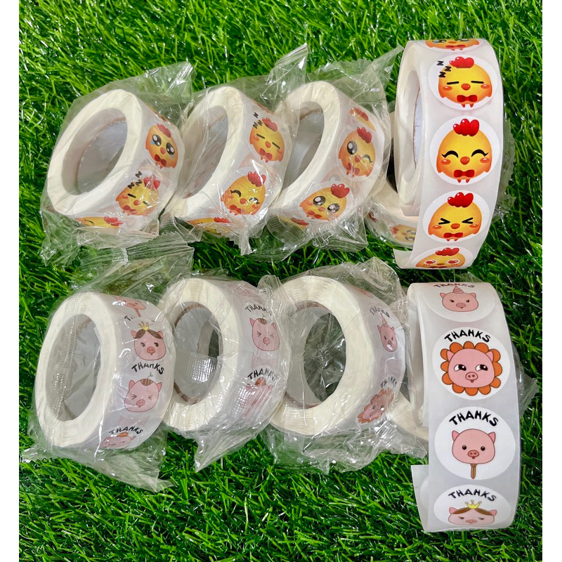 สติกเกอร์ติดแยกไส้หมู-ไก่