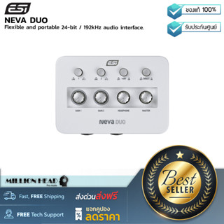 ESI : NEVA DUO by Millionhead (ออดิโออินเตอร์เฟส แบบพกพา ระบบเสียง 24-bit/192kHz ช่องต่อแจ็ค 2 ช่อง, หูฟัง, USB-C ได้ กำ