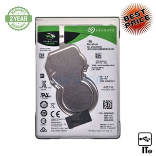 1 TB/2 TB HDD (NOTEBOOK) SEAGATE BARRACUDA (5400RPM, SATA-3, ST1000LM048/ST2000LM015) ฮาร์ดดิสก์ ประกัน 2*2*0