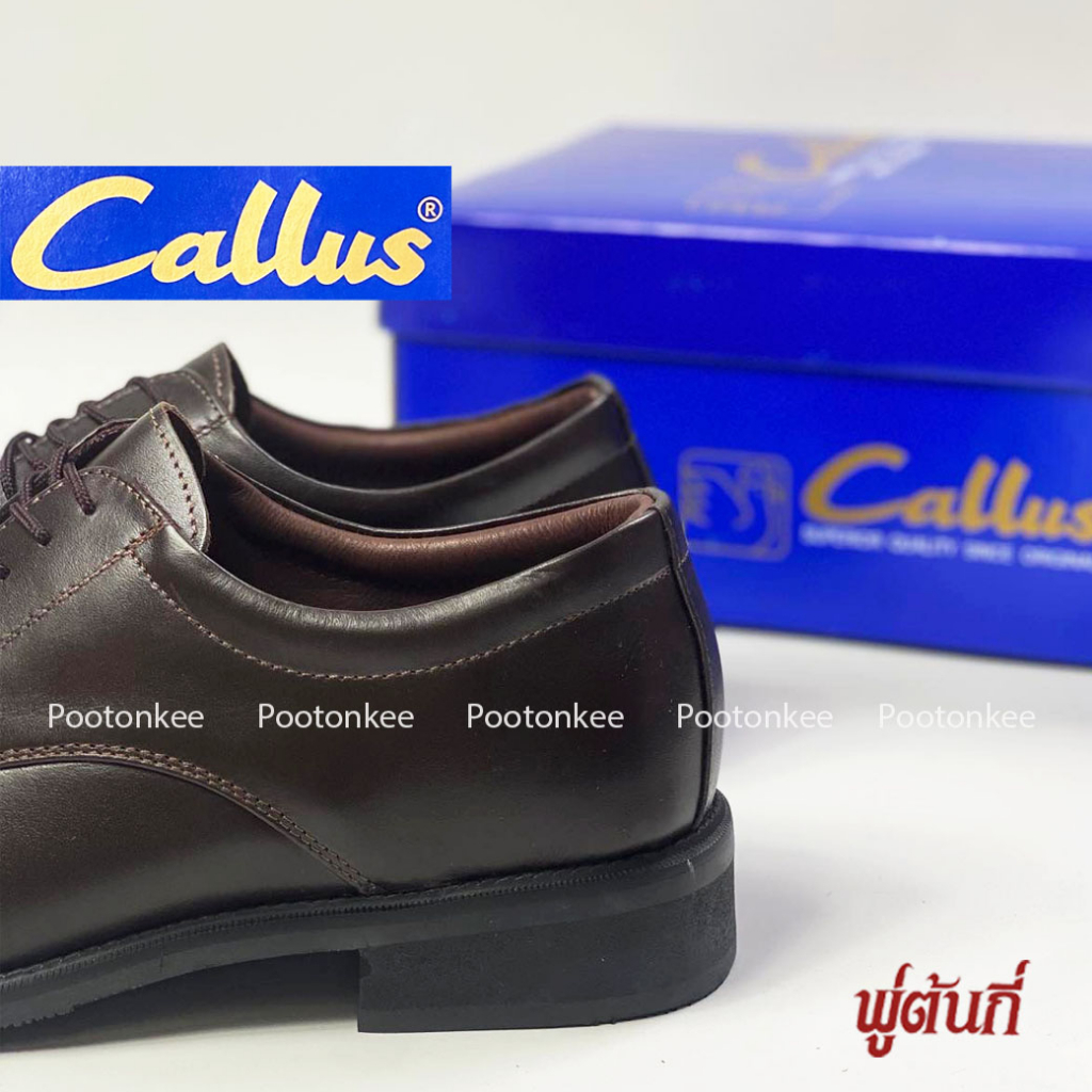 Callus รองเท้าคัชชู สำหรับผู้ชาย หนังเเท้ สีน้ำตาล สีดำ  รุ่น 900 ไซส์ 36-45 พร้อมส่ง