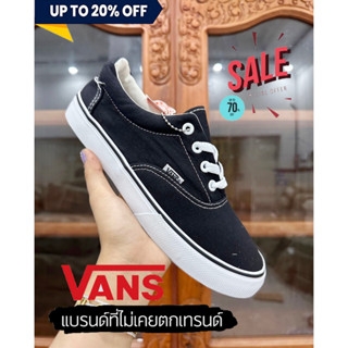 รองเท้าแฟชั่น🔥Vans Slip On 5 รู สีดำ รองเท้าแวนส์ รองเท้าลำลอง รับประกันสินค้า