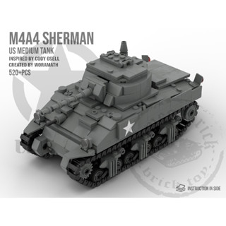 M4A4 (พร้อมส่ง) มินิฟิกเกอร์รถถัง รถถังอเมริกา สายทหาร ของเล่นสำหรับเด็ก/ผู้ใหญ่12101