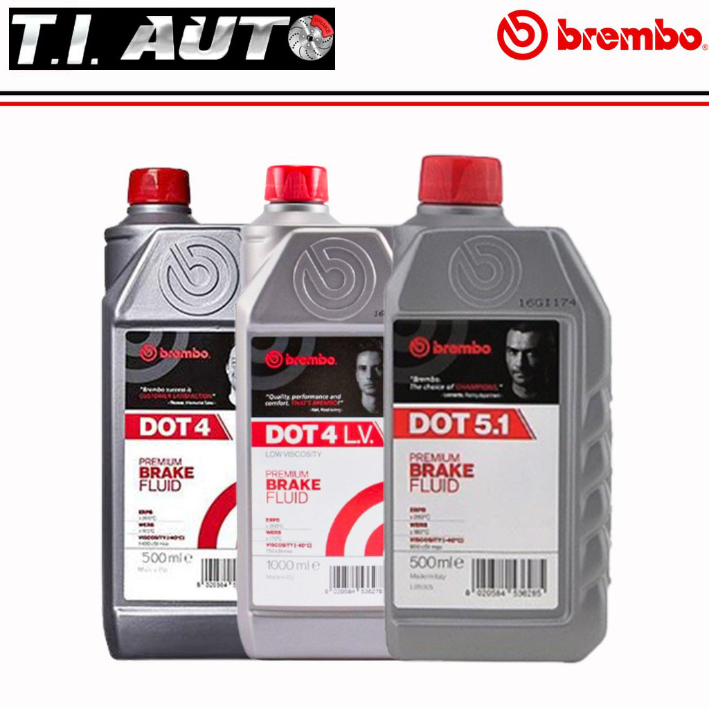 น้ำมันเบรค Brembo เบรมโบ้ dot4 dot4 lv dot 5.1 ขนาด 500ml (ครึ่งลิตร) / 1 ลิตร brake fluid dot 4 4lv