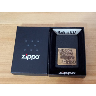 ZIPPO 362 ZIPPO  ZIPPO  ZIPPO  BLACK CRACKLE  EMBLEM ATTACHED   สีดำเกล็ด  ติดพินทองเหลืองจากโรงงาน    ของใหม่