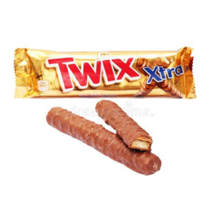 Twix extra chocolate 75ก. 🇩🇪จากเยอรมันนี ทวิกซ์เอ็กตร้า ช็อกโกแลตสอดไส้คาราเมล