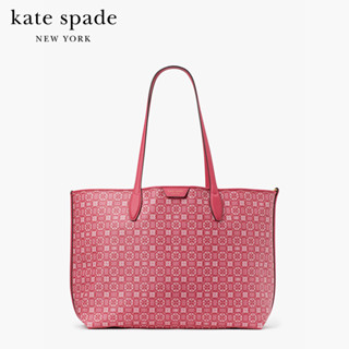 KATE SPADE NEW YORK SPADE FLOWER MONOGRAM COATED CANVAS SUTTON MEDIUM TOTE K9026 กระเป๋าถือ