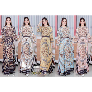 ชุดเดรส รุ่น 083-3 LUXURY DRESS ลายดอก