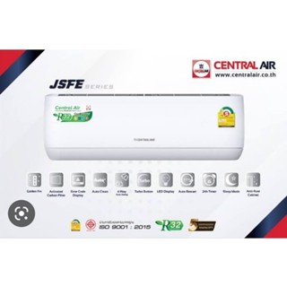 New !!! 🔥 Central Air แอร์ติดผนัง น้ำยา R32 รุ่น JSFE09 JSFE12 JSFE18 JSFE25