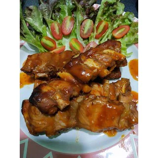 เพียวฟู้ดส์ ซอสบาร์บีคิว สไปซี่ 800 กรัม BBQ ทานกับสเต็ก หมัก จิ้ม ปิ้ง ย่าง