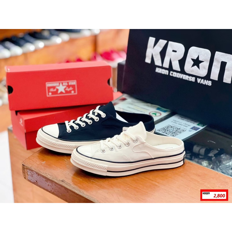 ลิขสิทธิ์แท้ 100% CONVERSE CHUCK 1970’  MULE RECYCLED CANVAS รองเท้าผ้าใบเปิดส้น