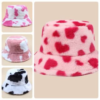 หมวกบักเก็ต ขนปุย ขนมิ้ง พร้อมส่ง น่ารักชิปปุ๋งเลย สายคาเฟ่ สายน่ารัก ต้องมีแล้ว