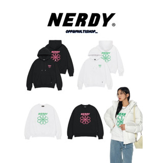 🇰🇷‼️ Nerdy on sale❤️‍🔥🇰🇷 Neon Clover Pullover Hoodie 🇰🇷✨