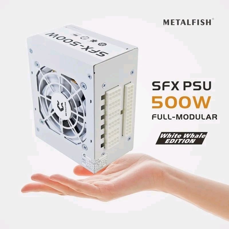POWER SUPPLY (อุปกรณ์จ่ายไฟ) METALFISH SFX-500W ถอดสายได้ MODULAR SFXแหล่งจ่ายไฟสำหรับคอมพิวเตอร์Mini PC