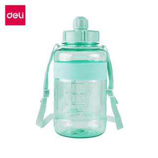 Deli กระบอกน้ำ กระบอกน้ำ1.5 ลิตร ขวดน้ำขนาดใหญ่ พกพาง่าย วัสดุ PC แข็งแรง มี 3 สี Water Bottle