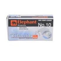 ลูกแม็กลวดเย็บ  Elephant ตราช้าง Titania เบอร์ 10 - 1M