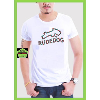 Rudedog เสื้อคอกลม ชาย หญิง สีขาว รุ่น Nutsu