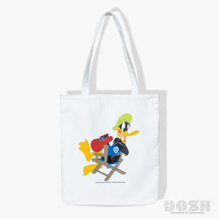 DOSH CLOTH BAG WB กระเป๋าผ้า canvas สีขาวDWACC1002-WH