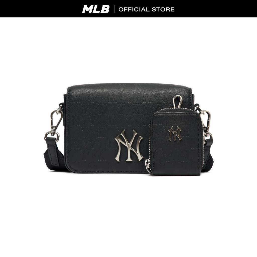 MLB กระเป๋าสะพายข้าง MONOGRAM 3ACRS032N 50BKS BLACK NEW YORK