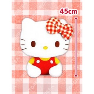 ⭐️แท้/ญี่ปุ่น Hello Kitty Gingham Check Ribbon Doll GJ