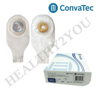 Convatec Activelife ถุงอุจจาระหน้าท้อง แบบชิ้นเดียว ขนาด 19-64 มม. (Colostomy Bag) (1 ถุง)