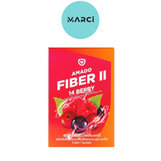 Amado FIBER ll - อมาโด้ ไฟเบอร์ ทู 1 กล่อง ( 5 ซอง )