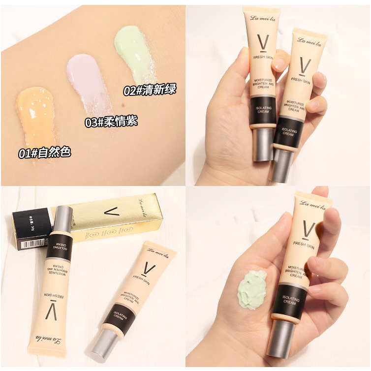 ครีมรองพื้น Lameila Primer ไพรเมอร์รองพื้น รองพื้น เบสครีม เบลอรูขุมขน หน้าเนียนใช้ก่อนแต่งหน้า - รูปที่ 3