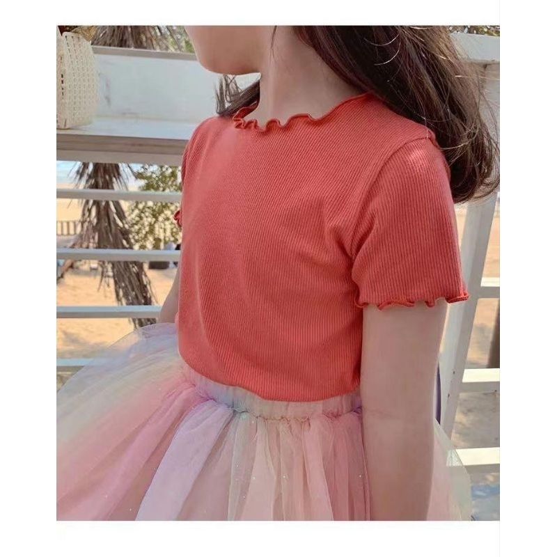 My_Kids shop เสื้อแฟชั่นเด็ก เสื้อยืดเด็กผู้หญิง หลายสี สีสดใส พร้อมส่ง