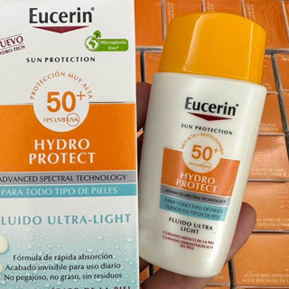 Eucerin Sun Hydro Protect Fluid Ultra Light - 50ml กันแดดเนื้อดี SFP50+ ปกป้อง UV สูงสุด ใช้ได้กับผิวบริเวณที่บอบบาง ไม่อุดตันรูขุมขน  [แท้100%/พร้อมส่ง]