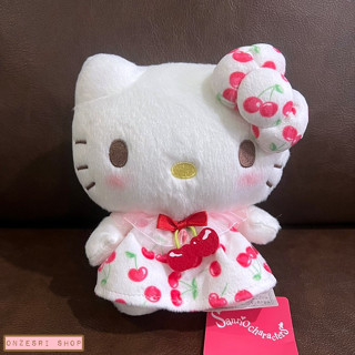 ตุ๊กตา Sanrio Fruit Series แบบ Hello Kitty  Cherry ขนาด 17 x 15 x 10.5 ซม.