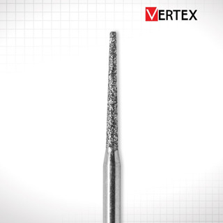 (VERTEX 1กล่อง5ตัว) Diamond Bur หัวกรอไดมอนด์ หัวกรอกากเพชร ทรง Tapered flat-ended – 848 Standard