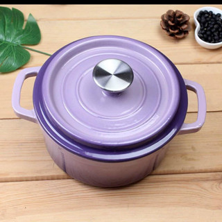 Export new product 20cm purple cast iron enamel soup pot grandmother pot induction cooker gas stove universal