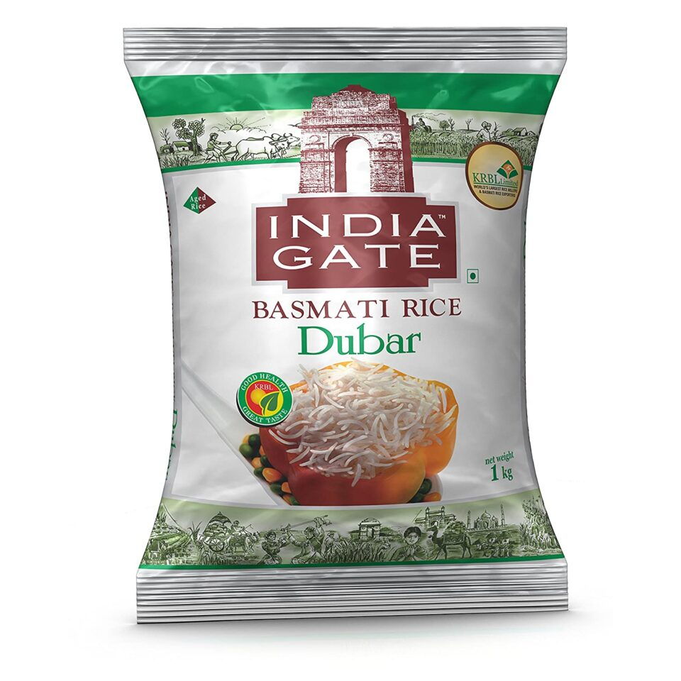 ข้าวบาสมาติ India Gate Dubar Basmati Rice 1 kg