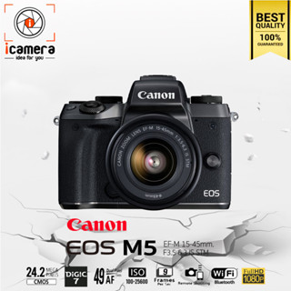 Canon Camera EOS M5 Kit 15-45 mm. F3.5-6.3 IS STM - รับประกันร้าน icamera 1ปี