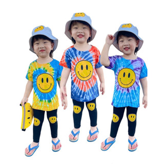 Summer! เซต 3 ชิ้นสไมล์ เสื้อ+กางเกง+หมวก