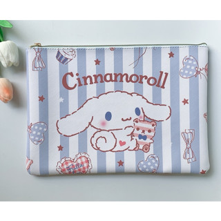 CINNAMOROLL SK เก็บเอกสาร กระเป๋าเอกสาร ซองเอกสาร อย่างดี มีผ้าซับด้านใน ขนาด 35x25x2 cm ผลิตจากวัสดุอย่างดี  PMYL  SHOP