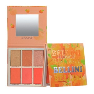 ปัดแก้ม+ไฮไลท์ HUDAVIOJI BELLINI 6 COLOR BLUSHER&amp;HIGHLIGHTER PALETTE B-015