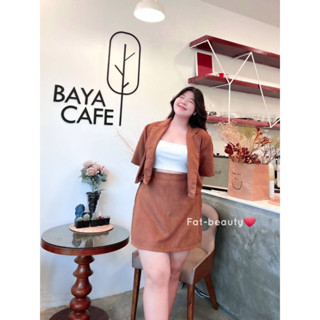🎈Plussize ชุดเซ็ตคนอ้วน🎈 🌷Freesize     อก 38-50" ยาว 20"     เอว 32-42" สพ 50" ยาว 18"