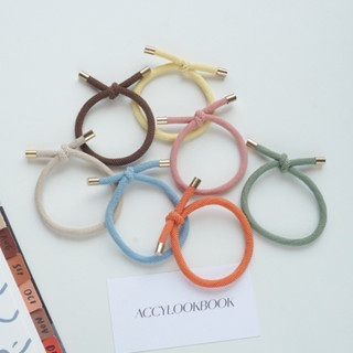 color hair tie 🥨 ยางมัดผมมินิมอล ยางมัดผมสีสันน่ารัก ยางมัดผมแบบยางยืด