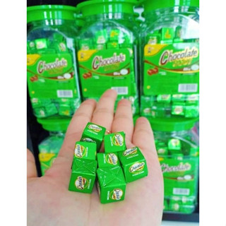 🤎Chocolate  candy  ช็อคโกแลตแคนดี้ ไมโลคิวป์อัดเม็ด  กระปุกล…