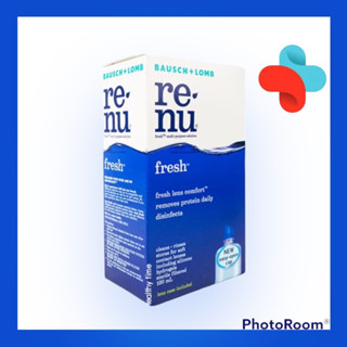 BAUSCH&amp;LOMB Renu Fresh 120ML ผลิตภัณฑ์ล้างคอนแทคเลนส์ รีนิว เฟรช