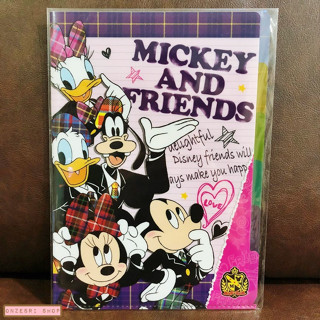 แฟ้ม A4 แยกใส่เอกสารได้ 5 ช่อง ลาย Mickey &amp; Friends Campus