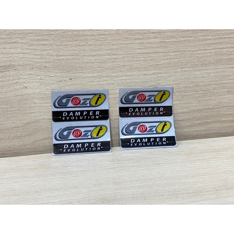 สติ๊กเกอร์ Gazi แก๊สซี่ 3M อย่างดี ราคาต่อ 1คู่ ขนาด 2.5x4.5 cm.