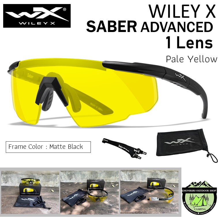 Wiley-X SABER ADVANCED {1 Lens} Pale Yellow #Frame Matte Black {300}