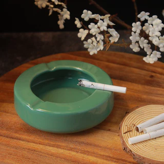 Ashtray ที่เขี่ยบุหรี่เซรามิคทรงกลมสำหรับทิ้งบุหรี่
