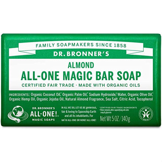 Dr.Bronners Magic Soap Bar AL (อัลมอนด์) สบู่ก้อนออร์แกนิค [ส่งตรงจากญี่ปุ่น]