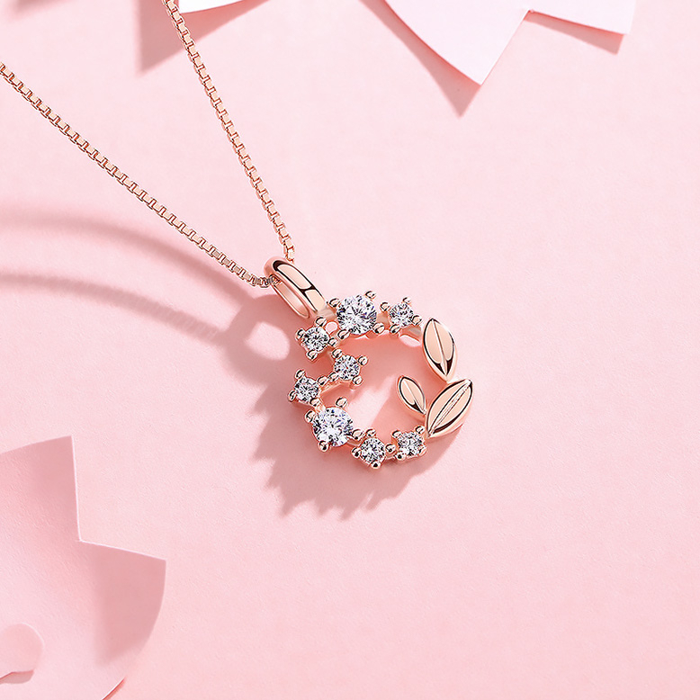 nnjew สร้อยคอ รุ่น Chrysanthemum Flower Necklace สี Rose รูปที่ 4