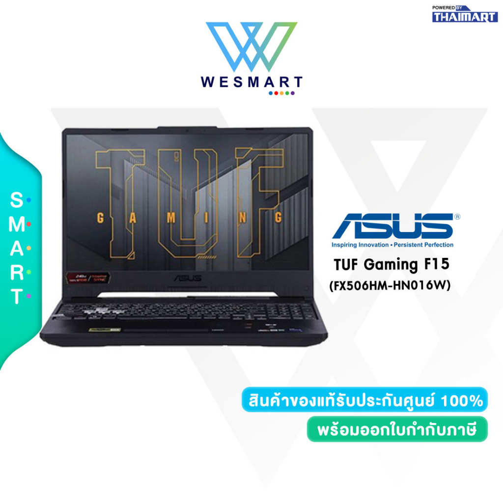 ASUS Notebook TUF Gaming F15 (FX506HM-HN016W) i5-11400H/16GB/SSD512GB/GeForce RTX 3060 6GB/1