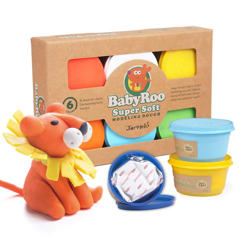 Jarmelo (Joan Miro) เซตแป้งโดว์ Modeling Dough 6 สี ของเล่นเด็กเสริมพัฒนาการเด็กวัย 2-3 ขวบขึ้นไป